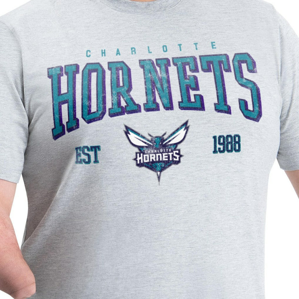 Gray Charlotte Hornets G-III Sports by Carl Banks Adaptive Classic Team Spirit Short Sleeve T-Shirt | NBA