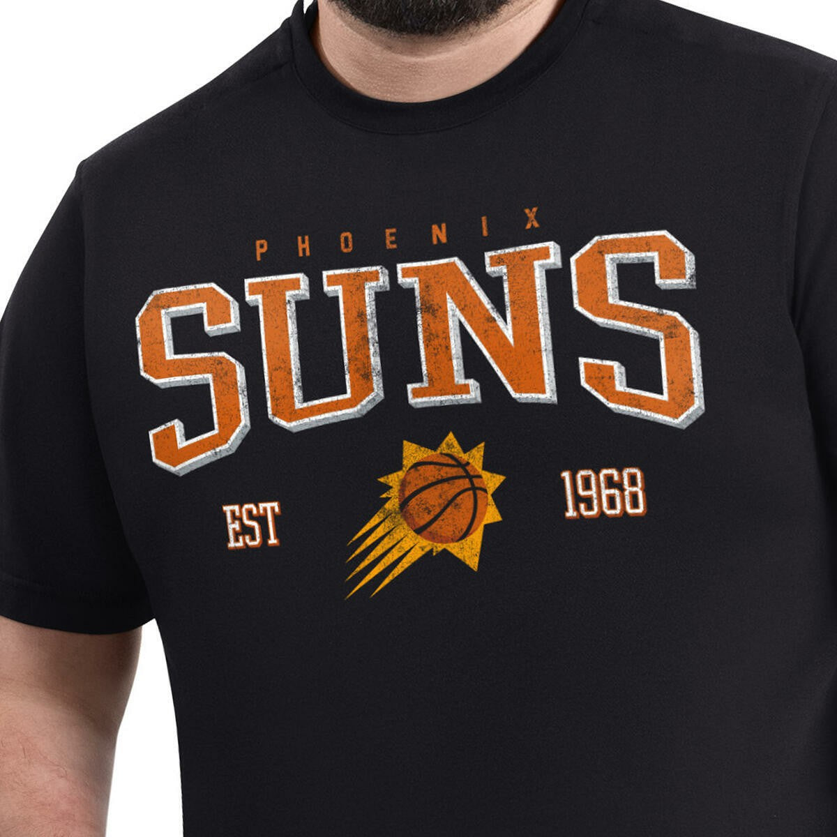 Black Phoenix Suns G-III Sports by Carl Banks Adaptive Classic Team Spirit Short Sleeve T-Shirt | NBA