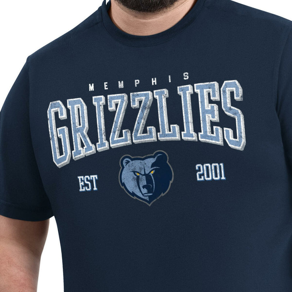 Navy Memphis Grizzlies G-III Sports by Carl Banks Adaptive Classic Team Spirit Short Sleeve T-Shirt | NBA
