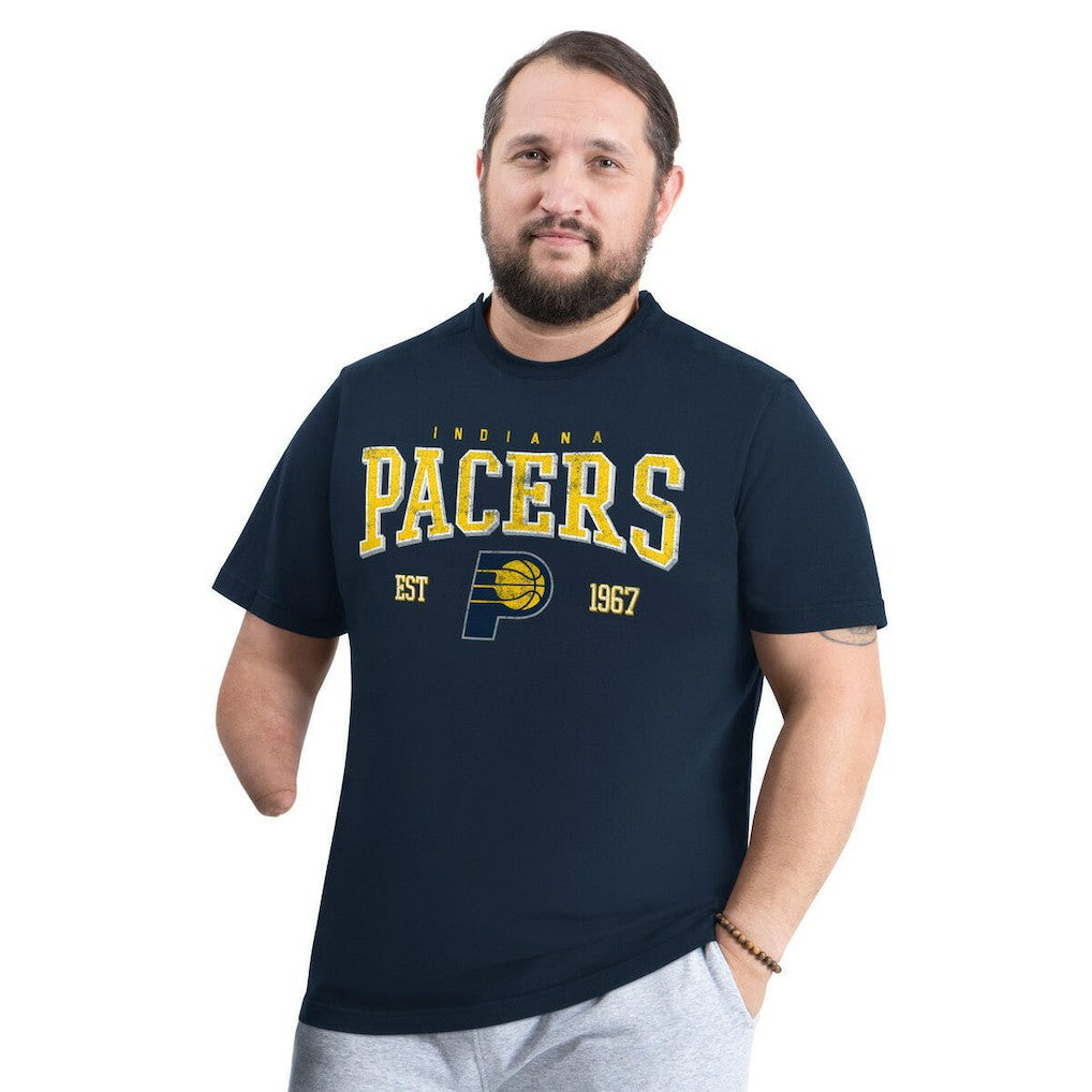 Navy Indiana Pacers G-III Sports by Carl Banks Adaptive Classic Team Spirit Short Sleeve T-Shirt | NBA