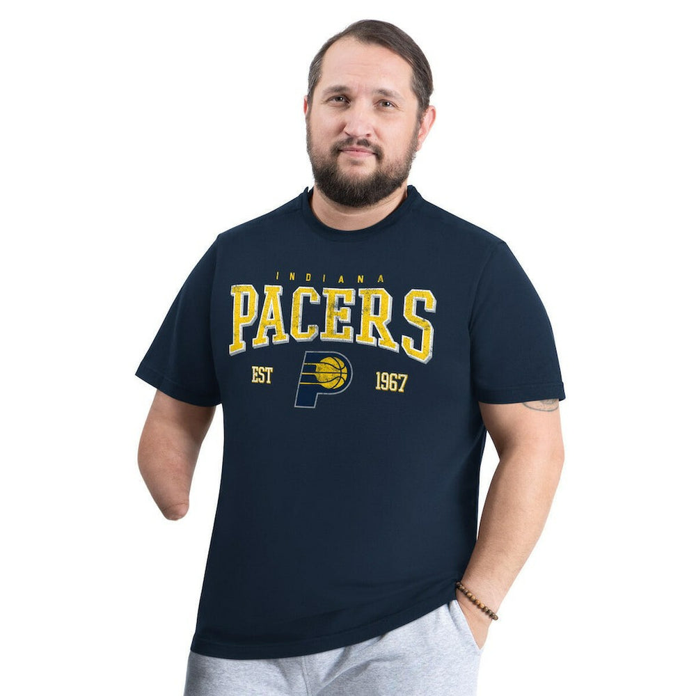 Navy Indiana Pacers G-III Sports by Carl Banks Adaptive Classic Team Spirit Short Sleeve T-Shirt | NBA