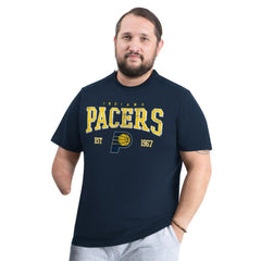 Navy Indiana Pacers G-III Sports by Carl Banks Adaptive Classic Team Spirit Short Sleeve T-Shirt | NBA
