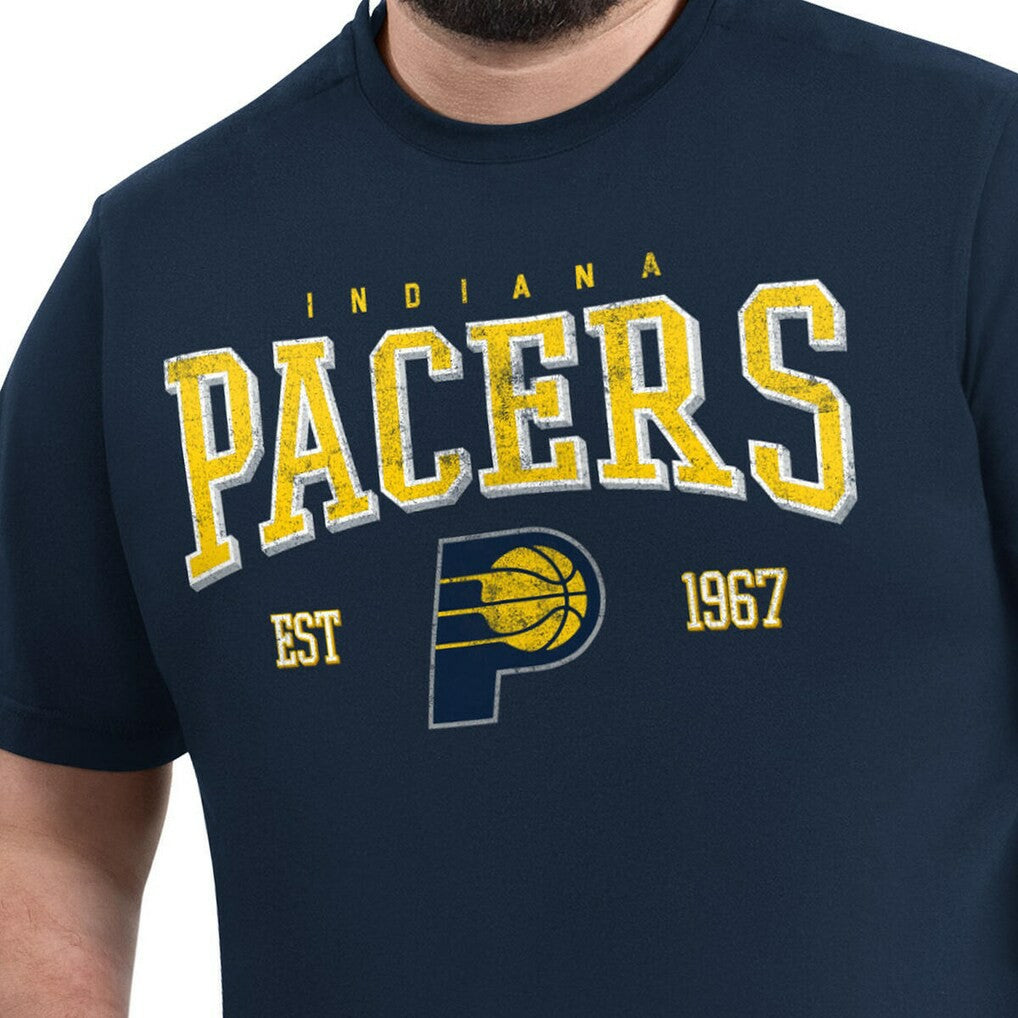 Navy Indiana Pacers G-III Sports by Carl Banks Adaptive Classic Team Spirit Short Sleeve T-Shirt | NBA