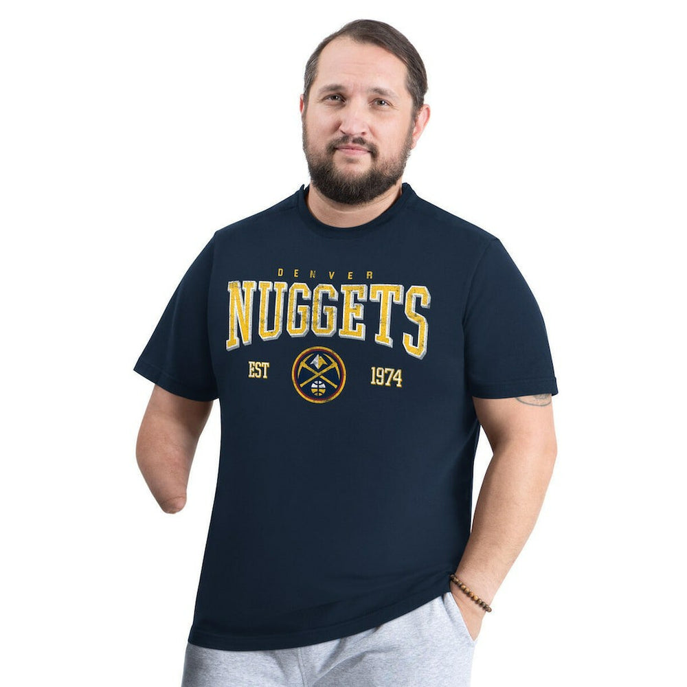 Navy Denver Nuggets G-III Sports by Carl Banks Adaptive Classic Team Spirit Short Sleeve T-Shirt sale | NBA
