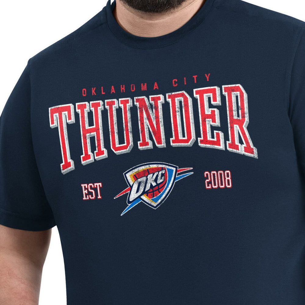 Navy Oklahoma City Thunder G-III Sports by Carl Banks Adaptive Classic Team Spirit Short Sleeve T-Shirt | NBA