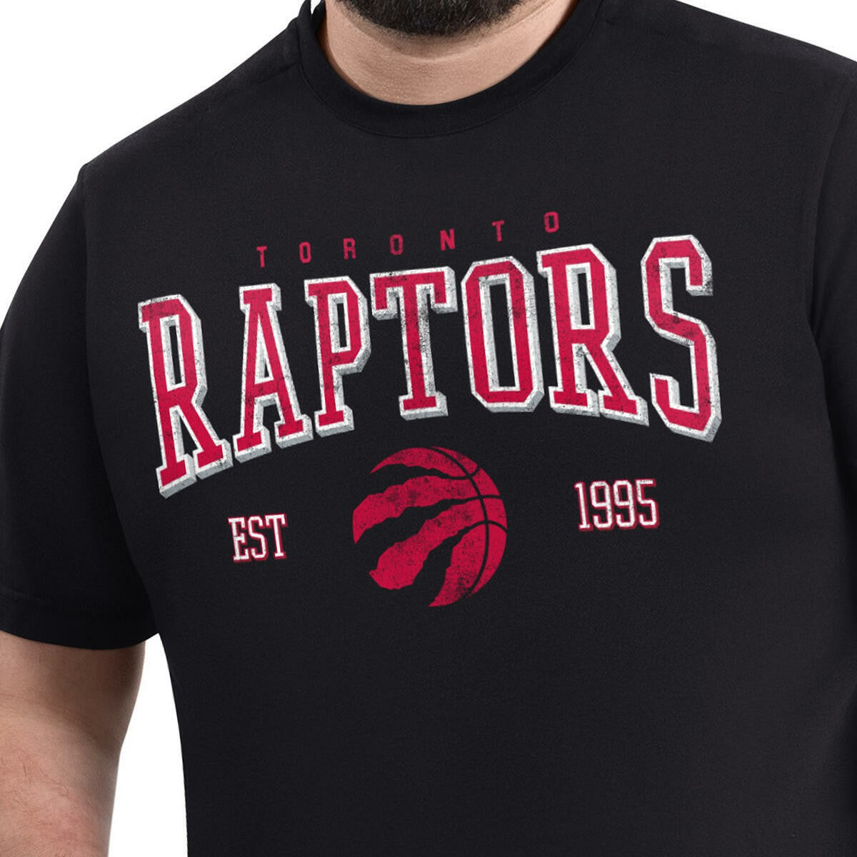 Black Toronto Raptors G-III Sports by Carl Banks Adaptive Classic Team Spirit Short Sleeve T-Shirt | NBA
