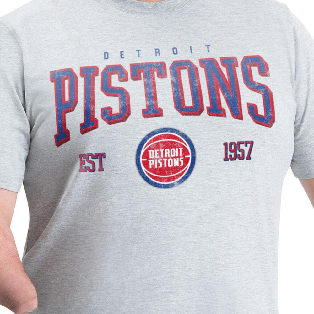 Gray Detroit Pistons G-III Sports by Carl Banks Adaptive Classic Team Spirit Short Sleeve T-Shirt sale | NBA