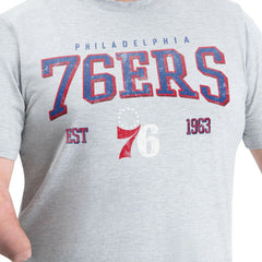 Gray Philadelphia 76ers G-III Sports by Carl Banks Adaptive Classic Team Spirit Short Sleeve T-Shirt | NBA