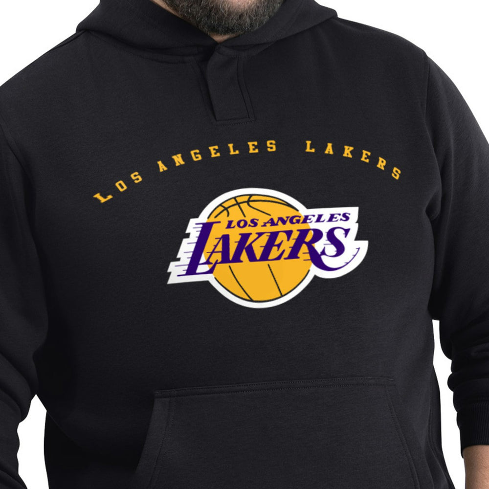 Black Los Angeles Lakers G-III Sports by Carl Banks Adaptive Team Arc Fleece Hoodie | NBA