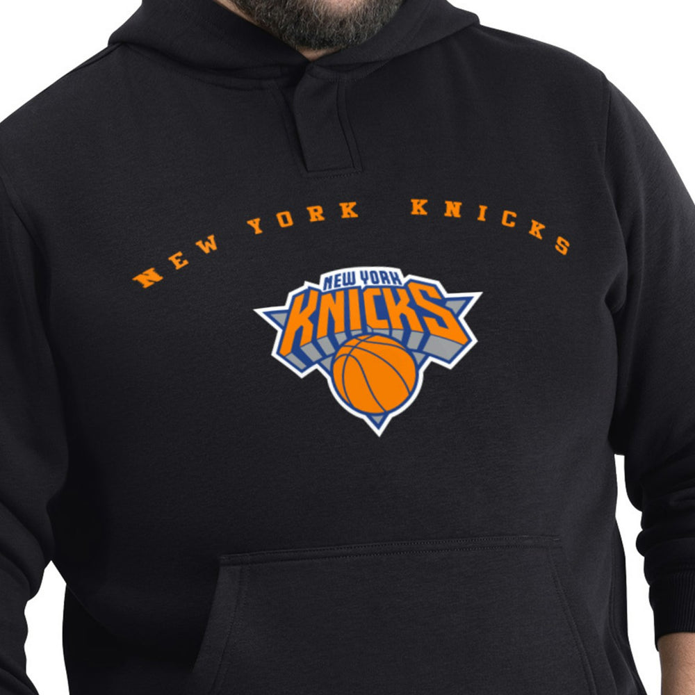 Black New York Knicks G-III Sports by Carl Banks Adaptive Team Arc Fleece Hoodie | NBA
