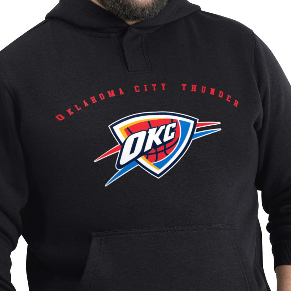 Black Oklahoma City Thunder G-III Sports by Carl Banks Adaptive Team Arc Fleece Hoodie | NBA