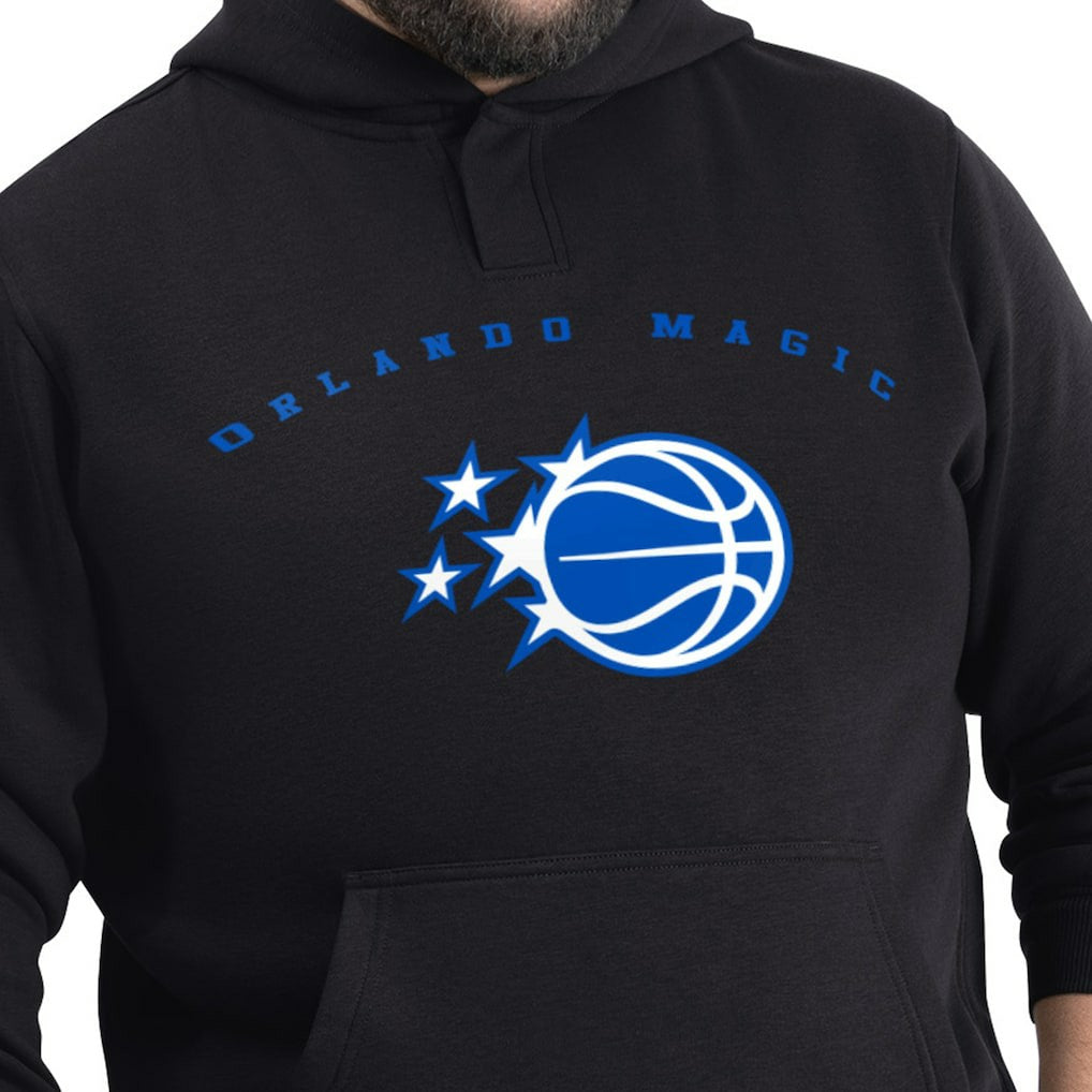 Black Orlando Magic G-III Sports by Carl Banks Adaptive Team Arc Fleece Hoodie | NBA