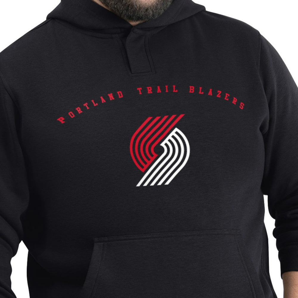 Black Portland Trail Blazers G-III Sports by Carl Banks Adaptive Team Arc Fleece Hoodie | NBA