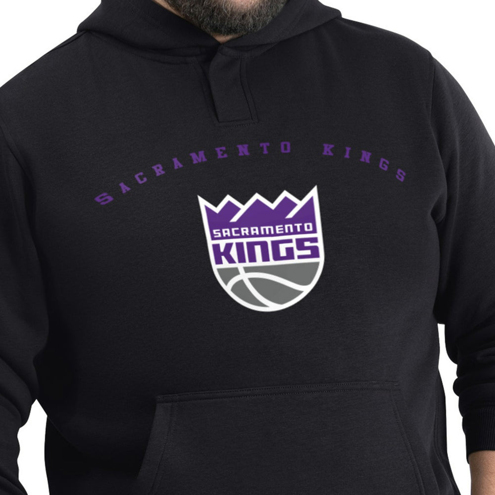 Black Sacramento Kings G-III Sports by Carl Banks Adaptive Team Arc Fleece Hoodie | NBA