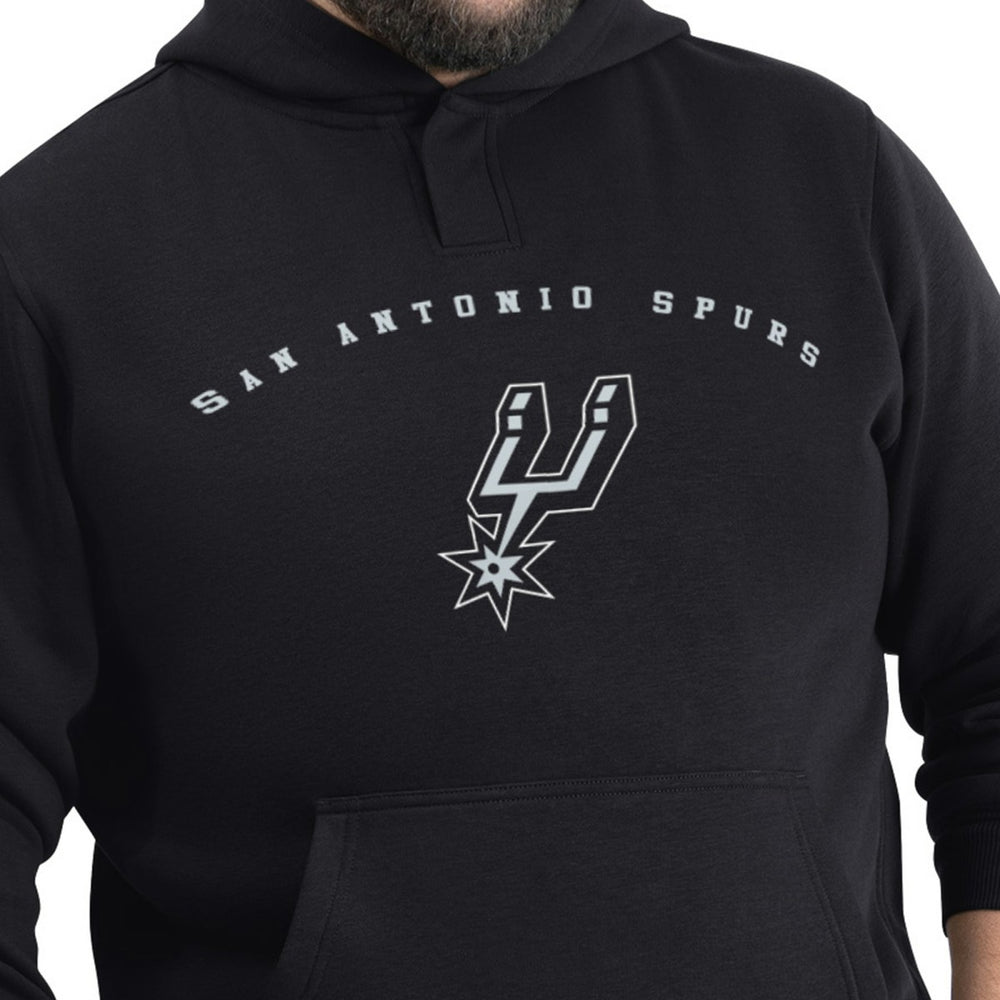 Black San Antonio Spurs G-III Sports by Carl Banks Adaptive Team Arc Fleece Hoodie | NBA