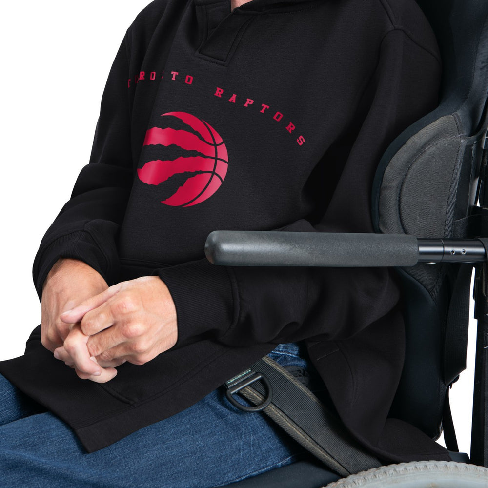 Black Toronto Raptors G-III Sports by Carl Banks Adaptive Team Arc Fleece Hoodie | NBA