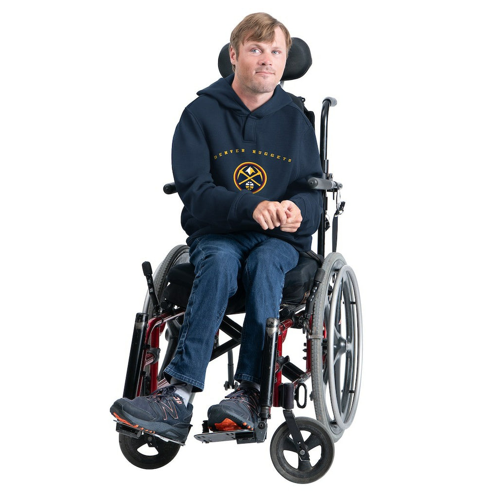 Navy Denver Nuggets G-III Sports by Carl Banks Adaptive Team Arc Fleece Hoodie sale | NBA
