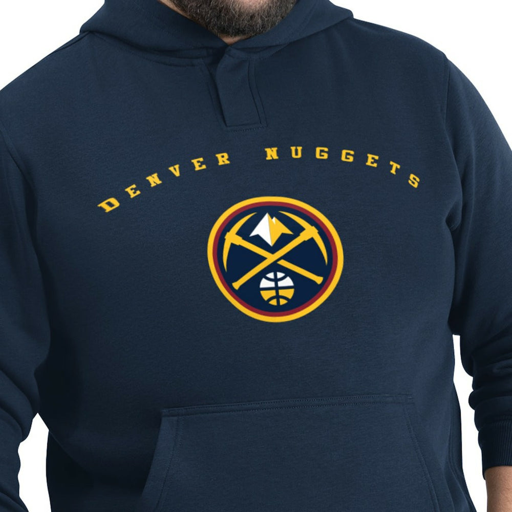 Navy Denver Nuggets G-III Sports by Carl Banks Adaptive Team Arc Fleece Hoodie sale | NBA