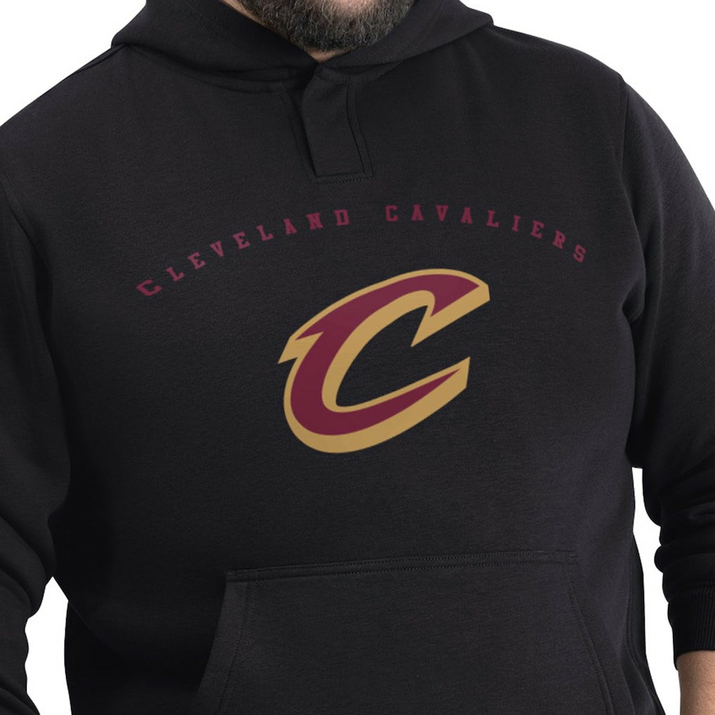Black Cleveland Cavaliers G-III Sports by Carl Banks Adaptive Team Arc Fleece Hoodie sale | NBA