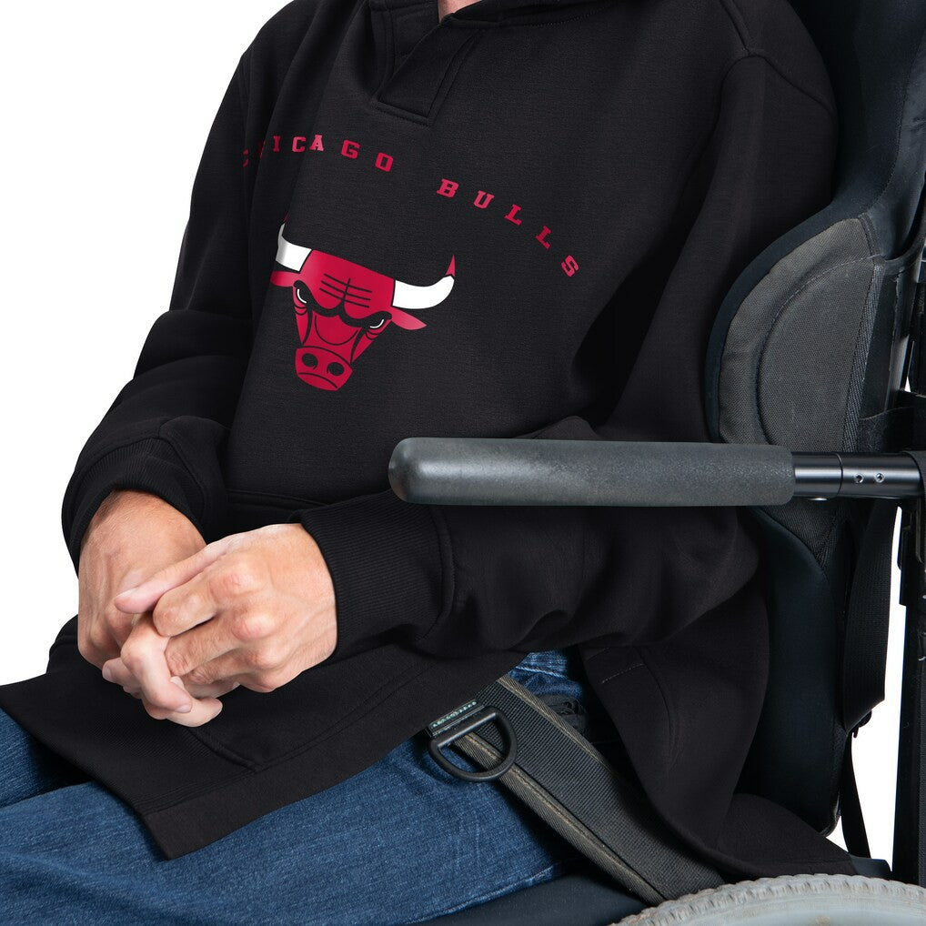 Black Chicago Bulls G-III Sports by Carl Banks Adaptive Team Arc Fleece Hoodie sale | NBA