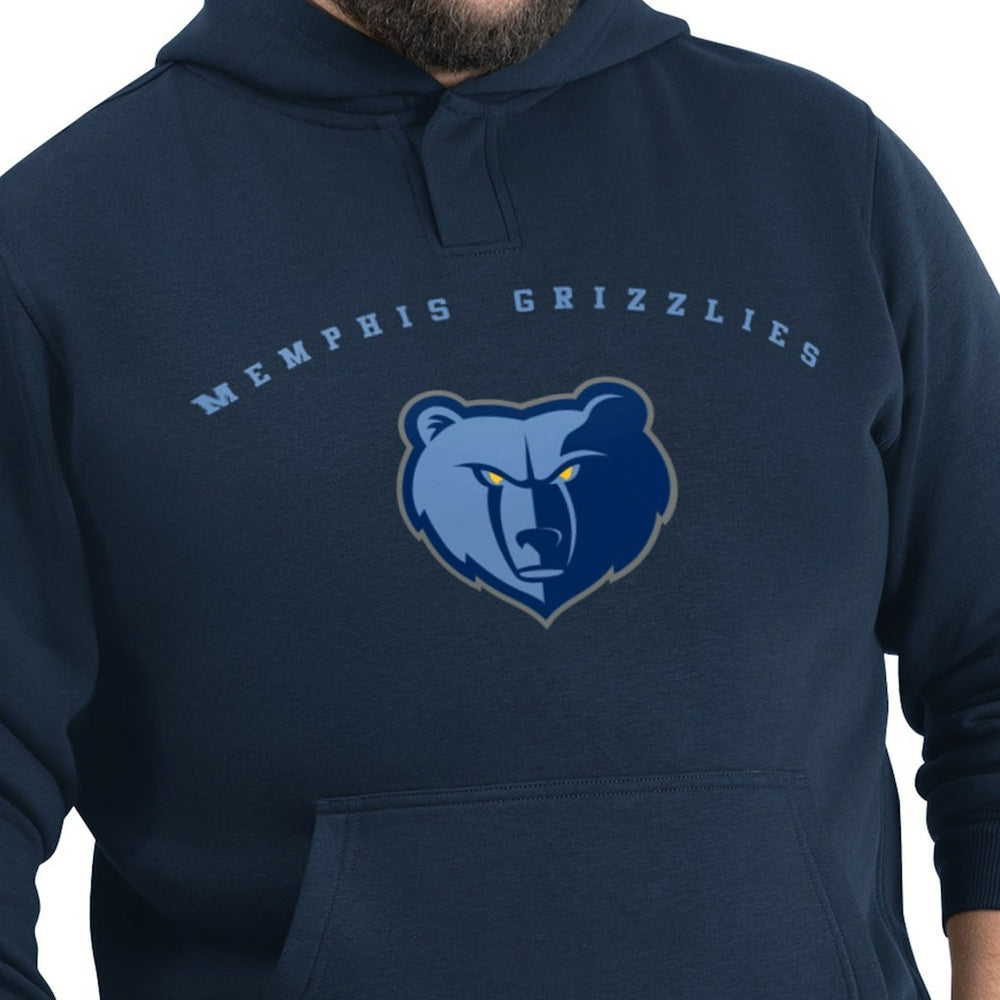 Navy Memphis Grizzlies G-III Sports by Carl Banks Adaptive Team Arc Fleece Hoodie | NBA