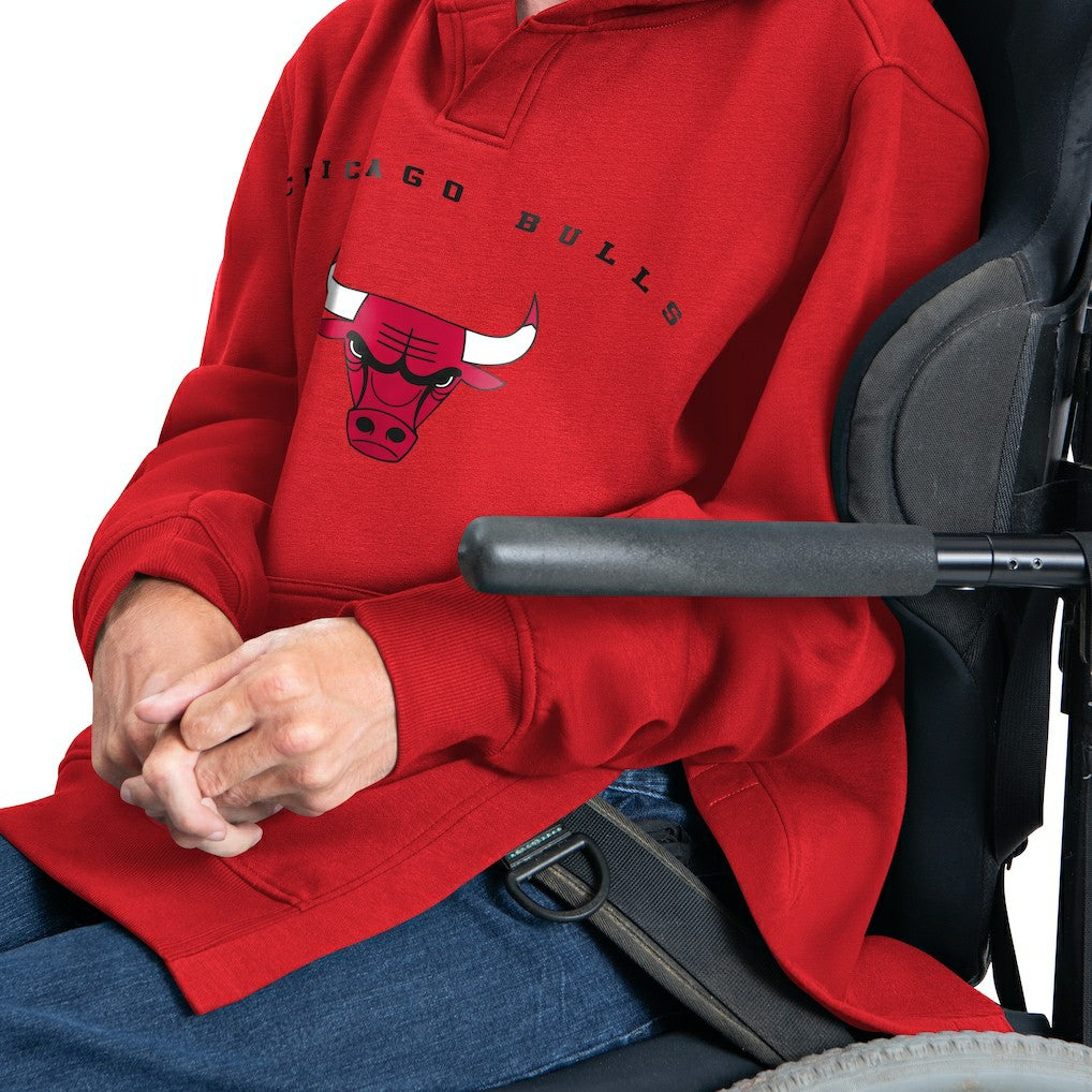 Red Chicago Bulls G-III Sports by Carl Banks Adaptive Team Arc Fleece Hoodie sale | NBA