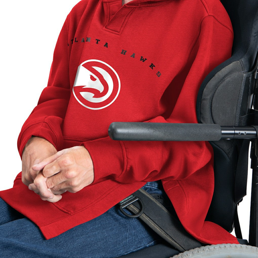 Red Atlanta Hawks G-III Sports by Carl Banks Adaptive Team Arc Fleece Hoodie | NBA