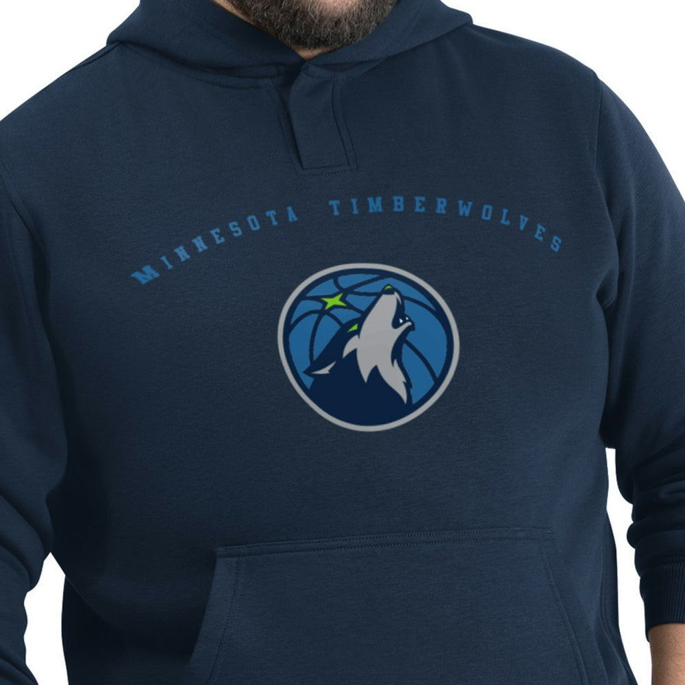 Navy Minnesota Timberwolves G-III Sports by Carl Banks Adaptive Team Arc Fleece Hoodie | NBA