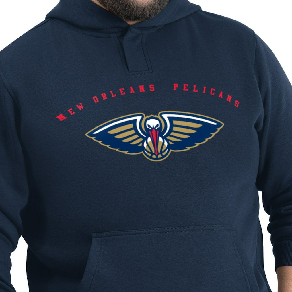 Navy New Orleans Pelicans G-III Sports by Carl Banks Adaptive Team Arc Fleece Hoodie | NBA