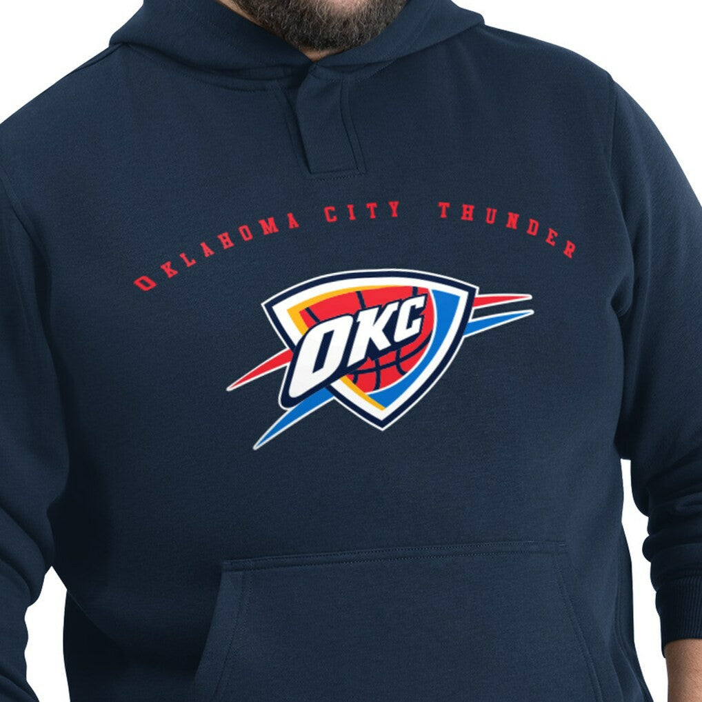 Navy Oklahoma City Thunder G-III Sports by Carl Banks Adaptive Team Arc Fleece Hoodie | NBA
