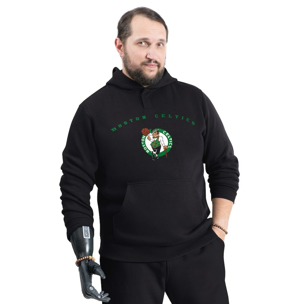 Black Boston Celtics G-III Sports by Carl Banks Adaptive Team Arc Fleece Hoodie | NBA