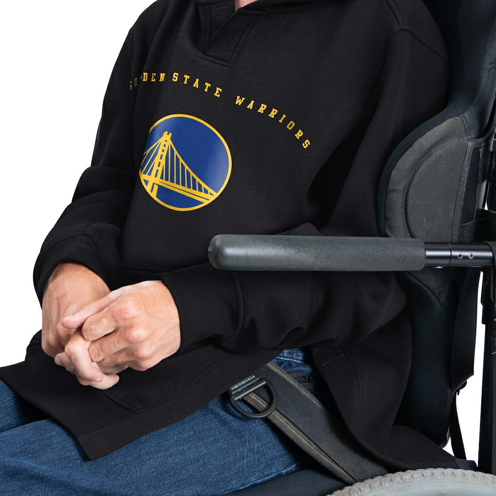 Black Golden State Warriors G-III Sports by Carl Banks Adaptive Team Arc Fleece Hoodie sale | NBA