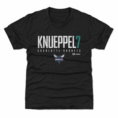 Black Kon Knueppel Charlotte Hornets 500 Level Youth Elite T-Shirt | NBA