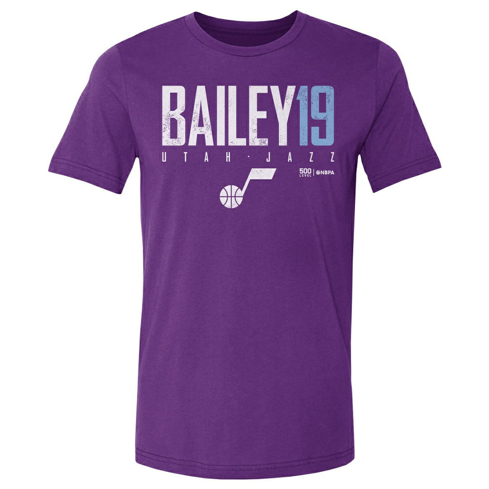 Purple Ace Bailey Utah Jazz 500 Level Elite T-Shirt | NBA