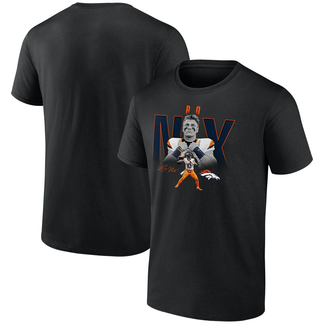 Denver Broncos Bo Nix  Humble Shadow Player Graphic T-Shirt | NFL Online