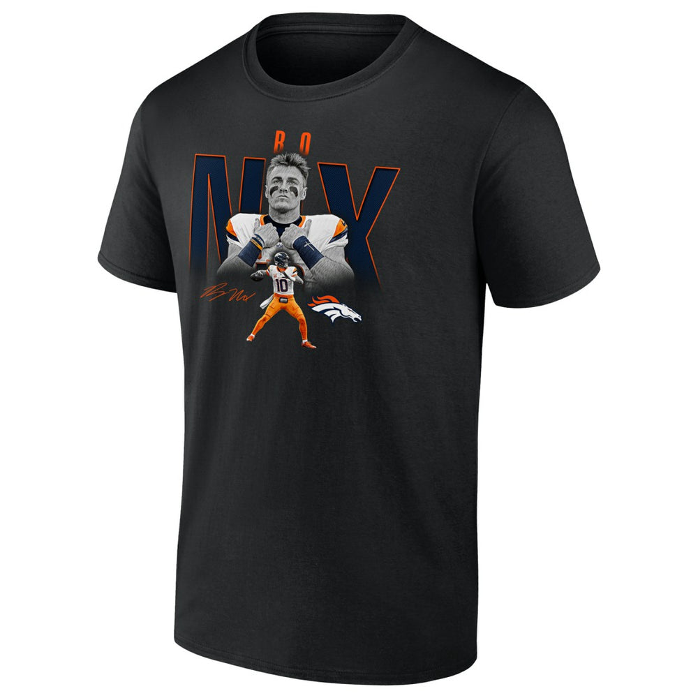 Denver Broncos Bo Nix  Humble Shadow Player Graphic T-Shirt | NFL Online