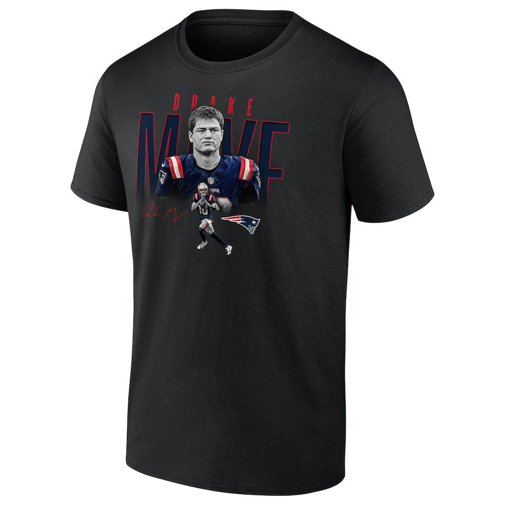 New England Patriots Drake Maye  Humble Shadow Player Graphic T-Shirt | NFL On sale