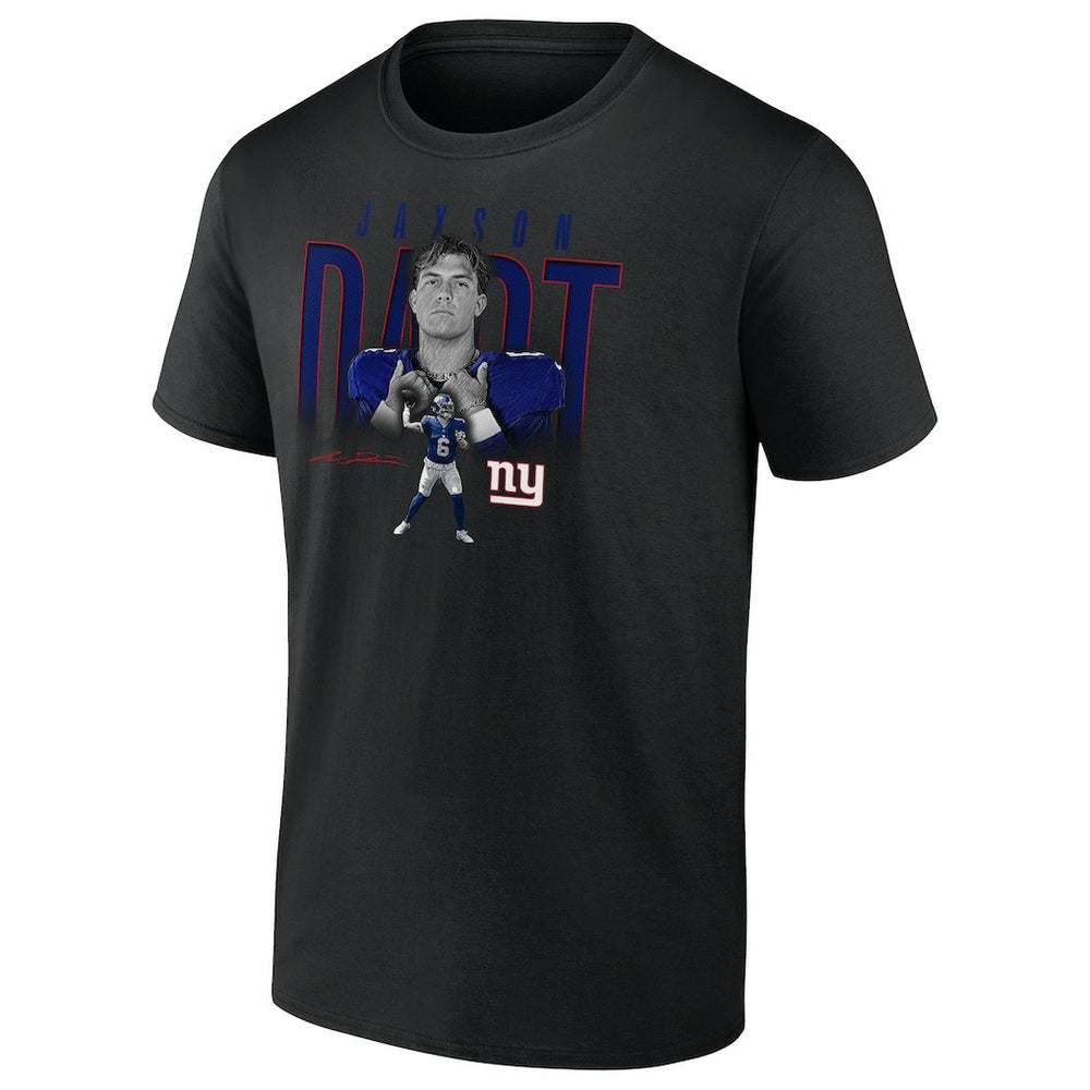 New York Giants Jaxson Dart  Humble Shadow Player Graphic T-Shirt | NFL US