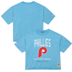 Philadelphia Phillies Mitchell & Ness Women's Cooperstown Cropped Boxy T-Shirt - MLB T-shirts