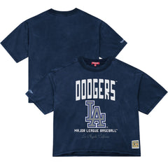Los Angeles Dodgers Mitchell & Ness Women's Cooperstown Cropped Boxy T-Shirt - MLB T-shirts