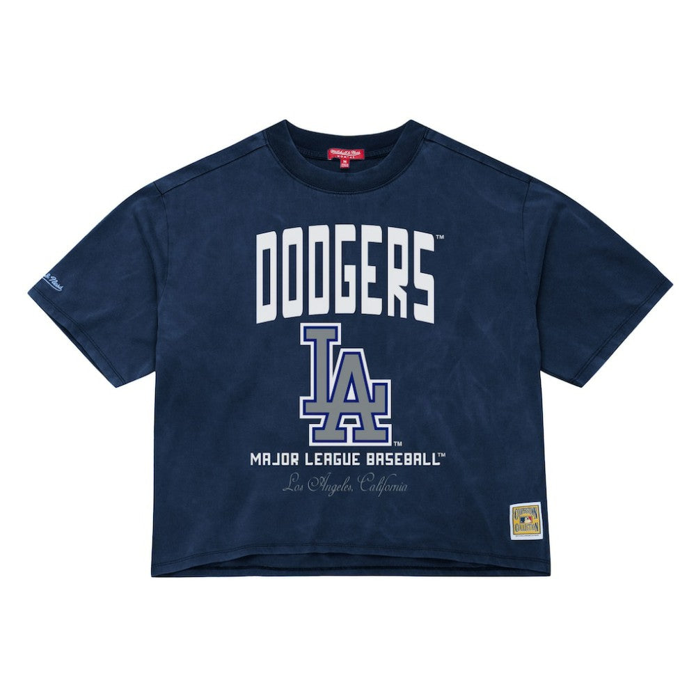 Los Angeles Dodgers Mitchell & Ness Women's Cooperstown Cropped Boxy T-Shirt - MLB T-shirts