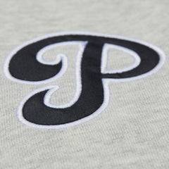 Philadelphia Phillies Mitchell & Ness Women's Cooperstown Collection V-Neck Cropped Toggle Sweatshirt - MLB Sweatshirts