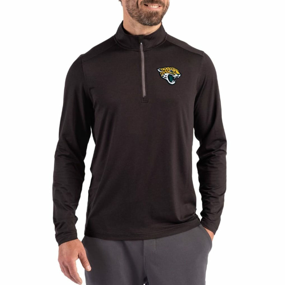 Jacksonville Jaguars Cutter & Buck Coastline Epic Comfort Recycled Quarter-Zip Pullover | NFL Discount