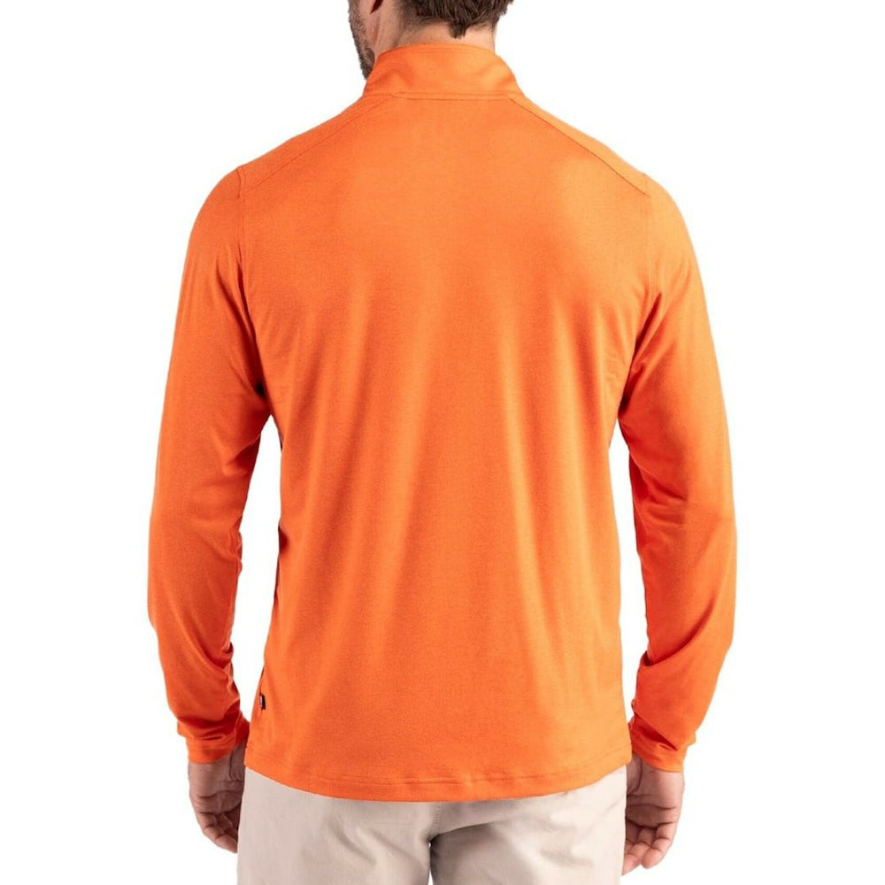 Denver Broncos Cutter & Buck Coastline Epic Comfort Recycled Quarter-Zip Pullover | NFL Outlet