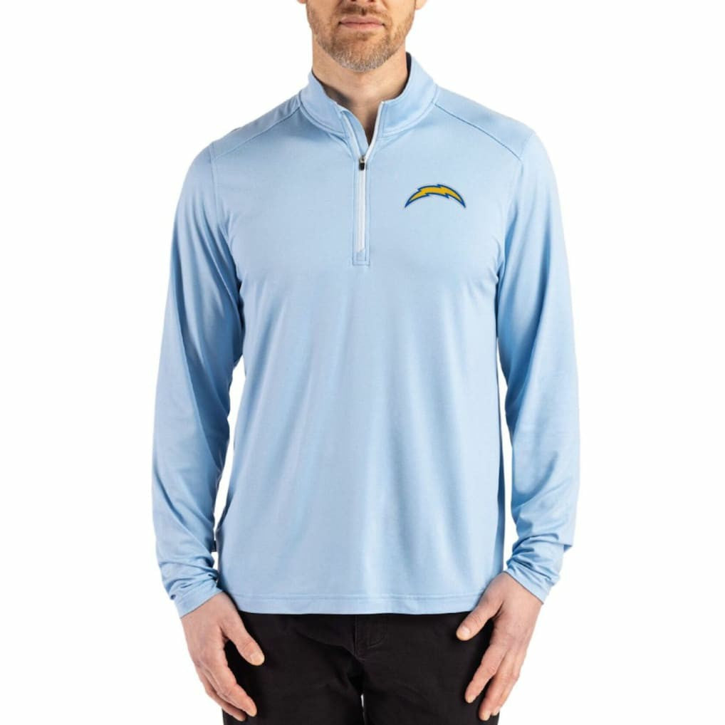 Los Angeles Chargers Cutter & Buck Coastline Epic Comfort Recycled Quarter-Zip Pullover | NFL Sale