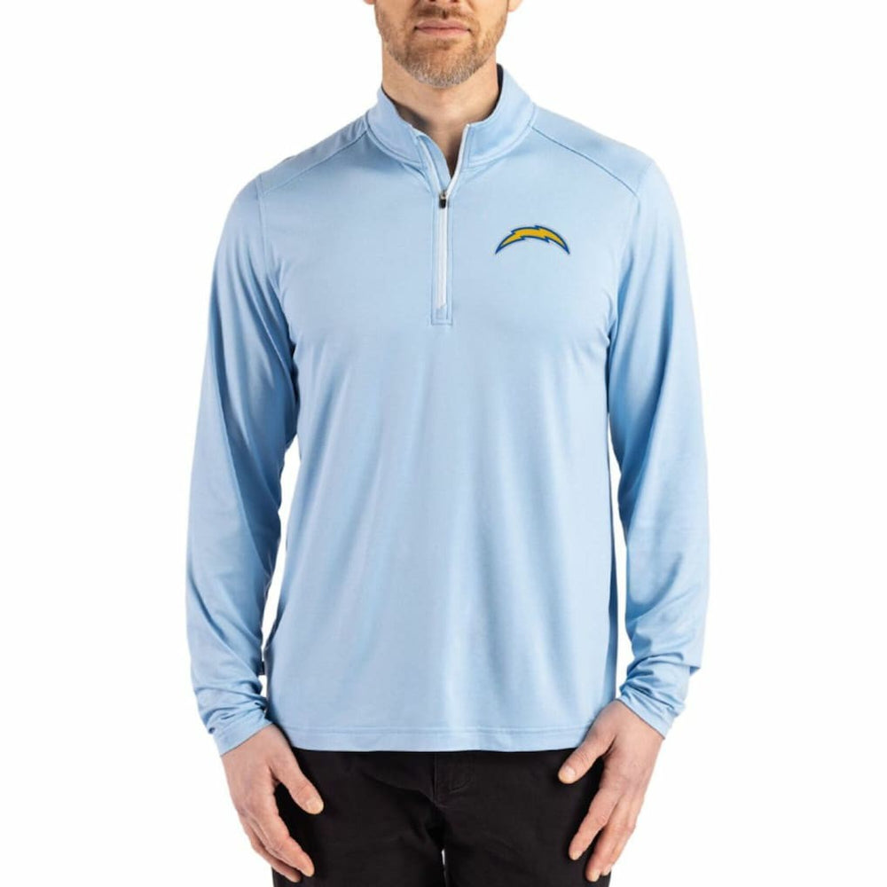 Los Angeles Chargers Cutter & Buck Coastline Epic Comfort Recycled Quarter-Zip Pullover | NFL Sale