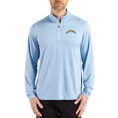 Los Angeles Chargers Cutter & Buck Coastline Epic Comfort Recycled Quarter-Zip Pullover | NFL Sale