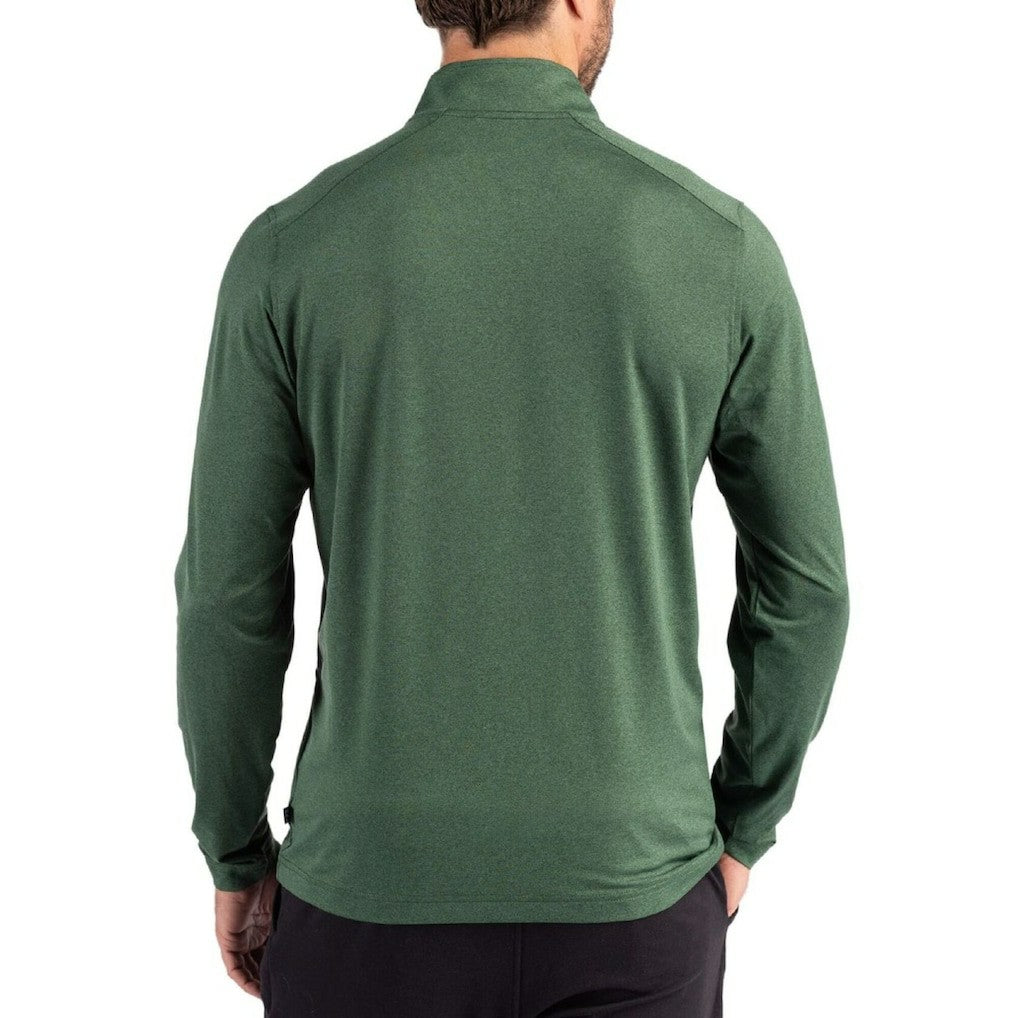 New York Jets Cutter & Buck Coastline Epic Comfort Recycled Quarter-Zip Pullover | NFL New