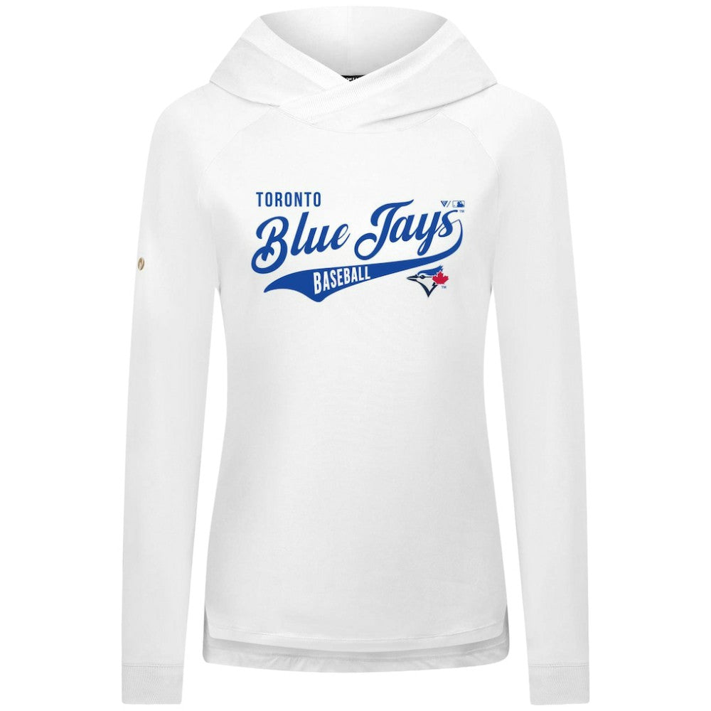 Toronto Blue Jays Levelwear Women's Slender Glide Raglan Hoodie - MLB Hoodies