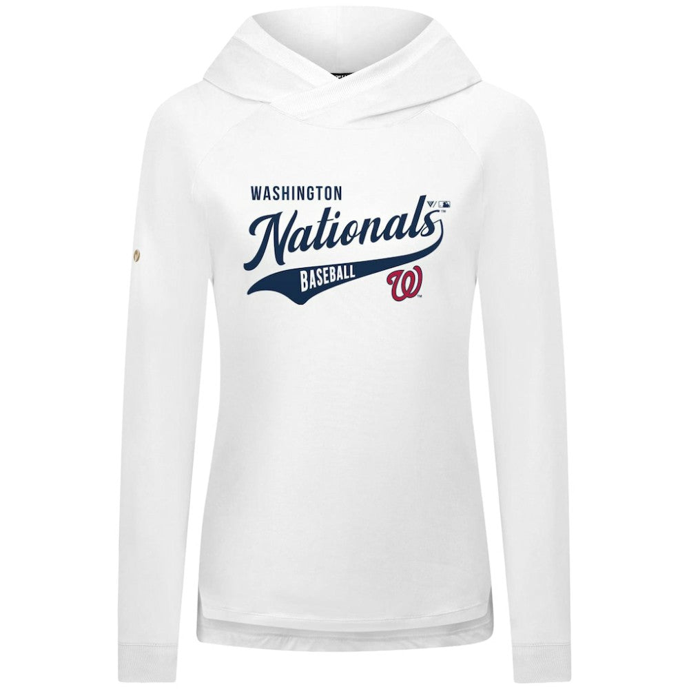 Washington Nationals Levelwear Women's Slender Glide Raglan Hoodie - MLB Hoodies